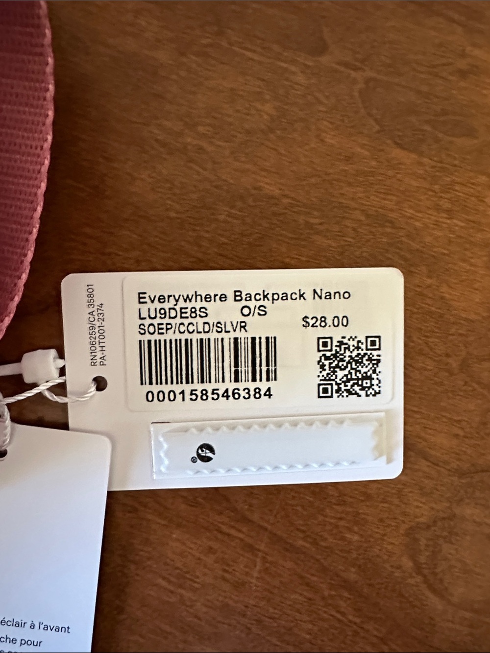 Lululemon Everywhere Backpack Nano Pouch - Pink Tie-Dye NWT - Picture 9 of 11
